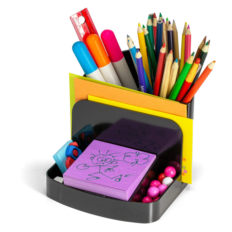[Australia - AusPower] - Officemate Recycled Deluxe Desk Organizer, Black (26022) 