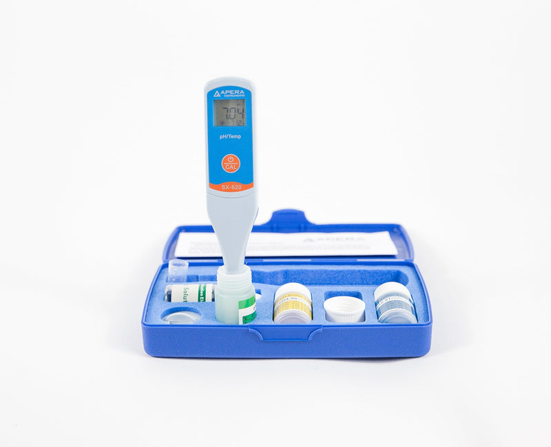 [Australia - AusPower] - Apera Instruments SX620 pH Pen Tester Kit with 0.01 pH Accuracy, 3-Point Auto. Calibration, ATC 