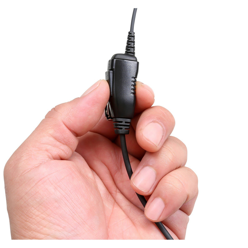 [Australia - AusPower] - Arrowmax AEH3000-M1 Walkie Talkie Two Way Radio Black Headset Earpiece Mic for Motorola CP200 RDV5100 EP450 BC120 1 Piece 