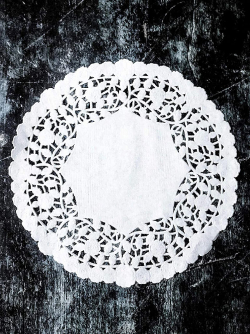 [Australia - AusPower] - White Round 9 inches Paper Lace Doilies - Made in Canada (100) 100 