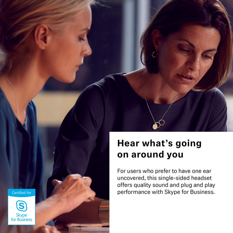 [Australia - AusPower] - Sennheiser SC 30 USB ML (504546) - Single-Sided Business Headset | For Skype for Business | with HD Sound, Noise-Cancelling Microphone, & USB Connector (Black) 