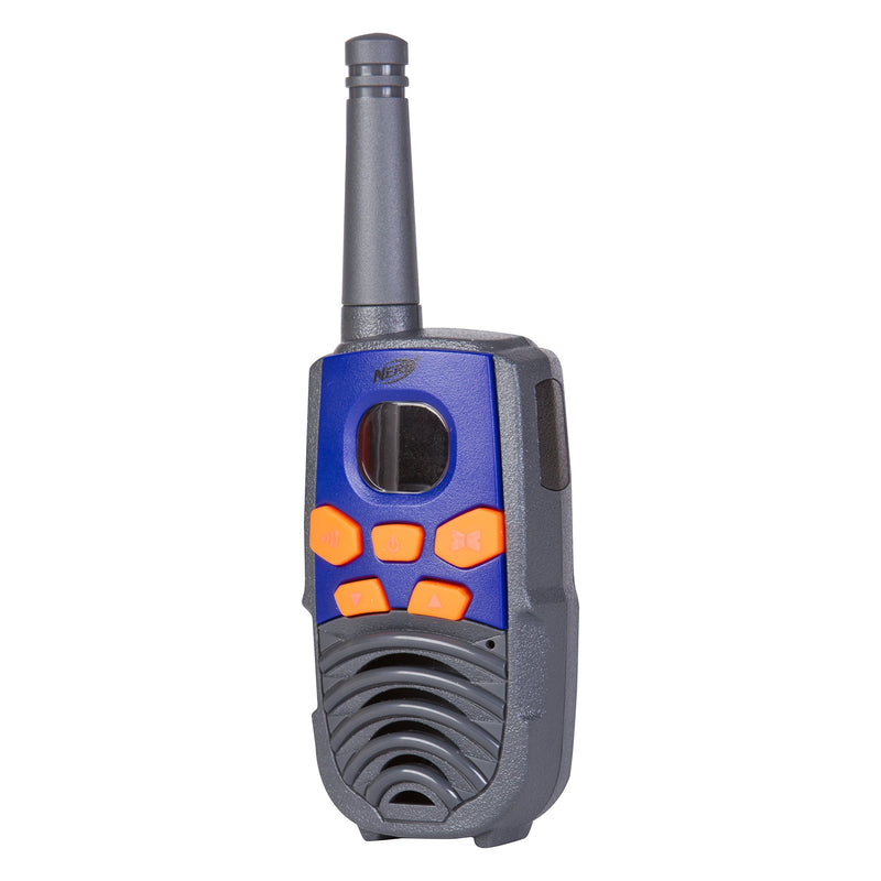 [Australia - AusPower] - NERF 10 Mile Walkie Talkies Set 37756 | Delivers Transmission with 10 Mile Communication Range, Flexible Safety Antenna & Morse Code with On/Off Switch (Orange & Black) Nerf Orange 