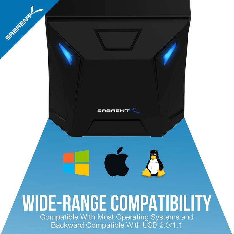 [Australia - AusPower] - SABRENT USB 3.0 to SATA External Hard Drive Docking Station for 2.5" or 3.5"' HDD, SSD [Support UASP] (EC-UBLB) 1 BAY 
