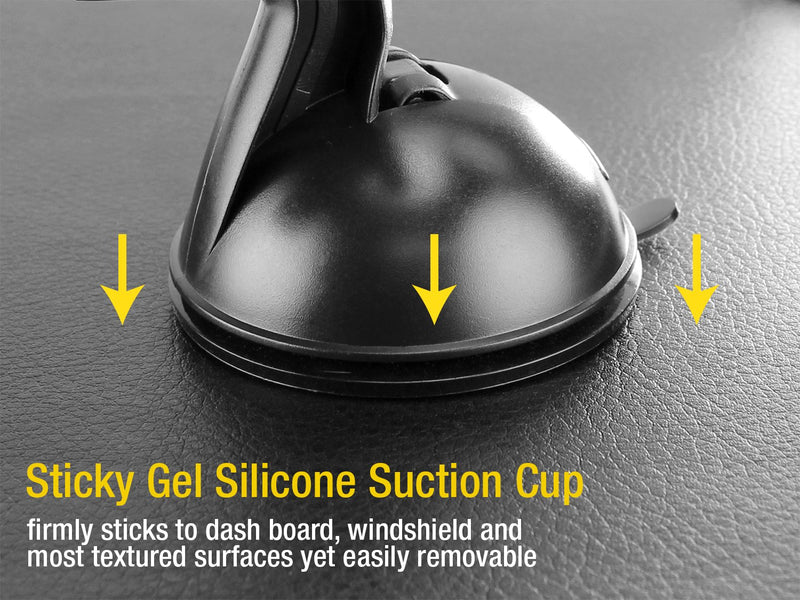 [Australia - AusPower] - Car Phone Mount, Cell Phone Holder for Dashboard & Windshield Mount Stand Compatible for Smartphones iPhone 12 Pro Max Samsung Galaxy Note google Pixel Moto by Cellet 