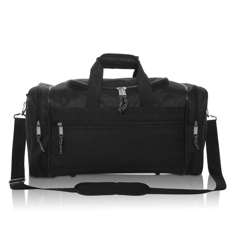 [Australia - AusPower] - DALIX 17" Blank Duffle Bag Duffel Bag Travel Size Sports Durable Gym Bag Black 