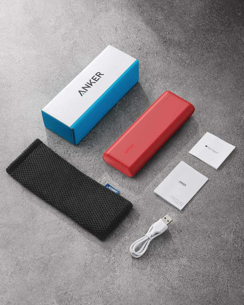 [Australia - AusPower] - Portable Charger Anker PowerCore 20100mAh - Ultra High Cell Capacity Power Bank with 4.8A Output, External Battery Pack for iPhone, iPad & Samsung Galaxy & More (Red) Red 