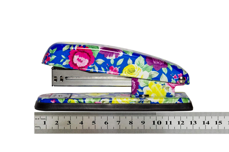 [Australia - AusPower] - Cute Office/Home/School Stapler, Portable, Durable Metal Desktop Stapler, with Pretty Elegant Printing in The Standard Size, with 1000 Staples Red 