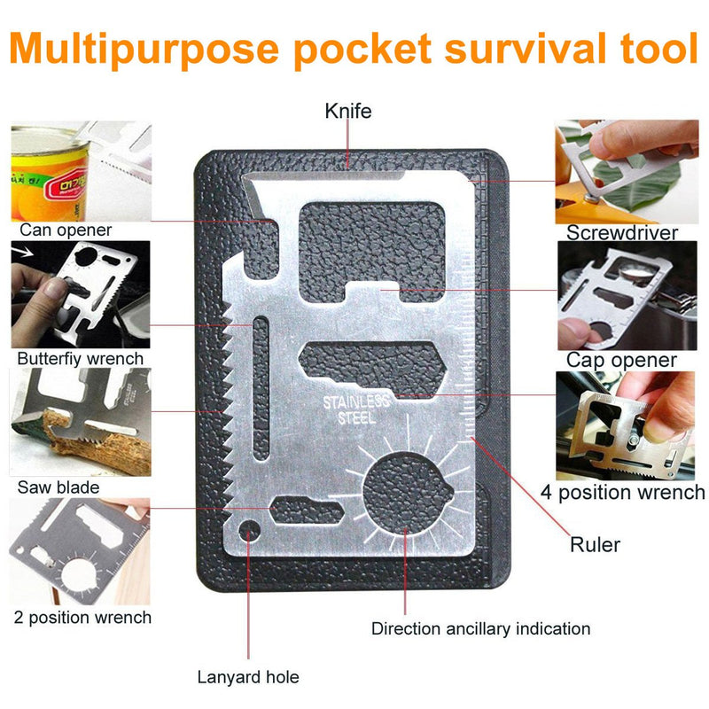 [Australia - AusPower] - EMDMAK Survival Kit Outdoor Emergency Gear Kit for Camping Hiking Travelling or Adventures Basic 