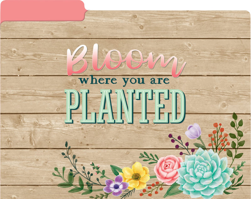 [Australia - AusPower] - Teacher Created Resources Rustic Bloom File Folders (TCR8539) 