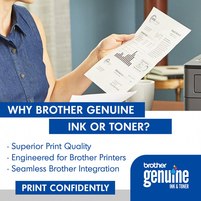 [Australia - AusPower] - Brother Genuine Standard Yield Toner Cartridge, TN730, Replacement Black Toner, Page Yield Up To 1,200 Pages, Amazon Dash Replenishment Cartridge,1 Pack 1 Pack 