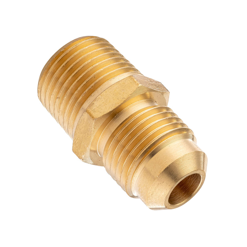 [Australia - AusPower] - (Pack of 4) Brass Tube Fitting for Propane Fitting, Half-Union, 3/8 in. Flare x 3/8 in. Male Pipe 