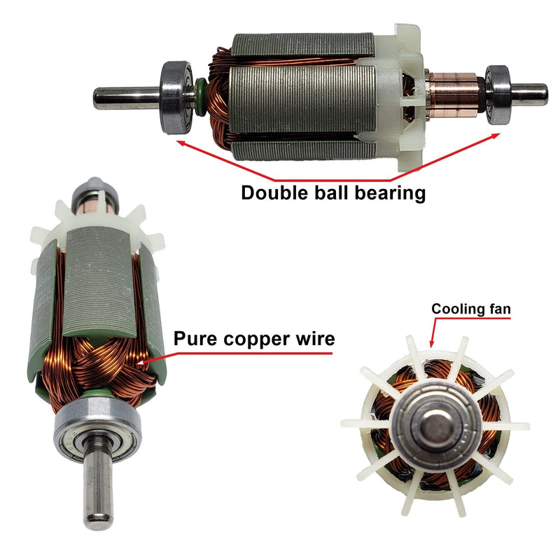 [Australia - AusPower] - Hechengdianzi 775 DC Motor DC 12V 7500-15000RPM & Bracket High Speed Large Torque Low Noise Gear Motor Electronic Component Motor Perfect for DIY electric power tools 775 motor 