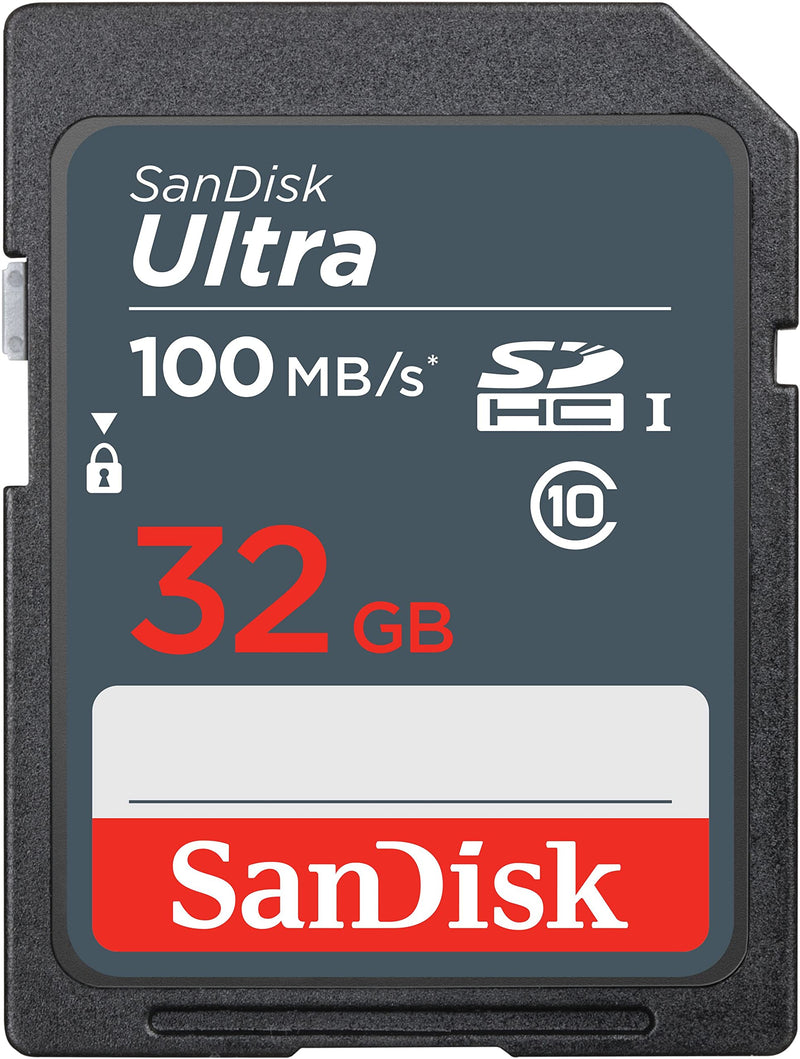 [Australia - AusPower] - SanDisk 32GB Ultra SD Memory Card (5 Pack) SDHC UHS-I Card Class 10 (SDSDUNR-032G-GN3IN) Bundle with 1 Everything But Stromboli Microfiber Cloth 