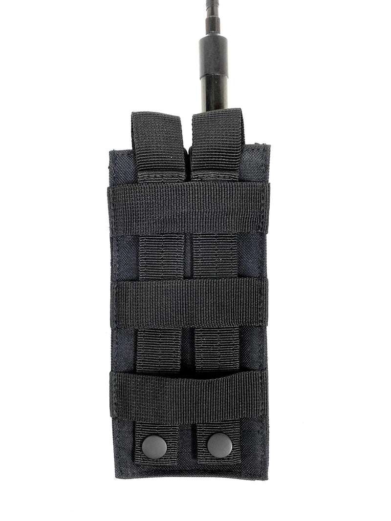 [Australia - AusPower] - X-FIRE® Tall Washable Nylon MOLLE Pouch / Portable Radio Duty Belt Holder for Tactical Walkie Talkie VHF/UHF Scanner or GPS for EMS EMT Fire LE Police Search Rescue. Can Hold Two 30-Round Mags. 