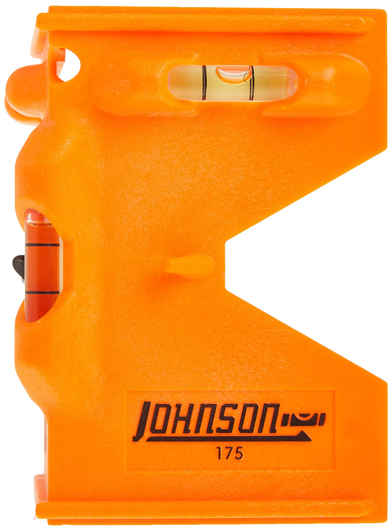 [Australia - AusPower] - Johnson Level & Tool 175-O Orange Post & Pipe Level, 4" x 5" x 9", Orange, 1 Level 