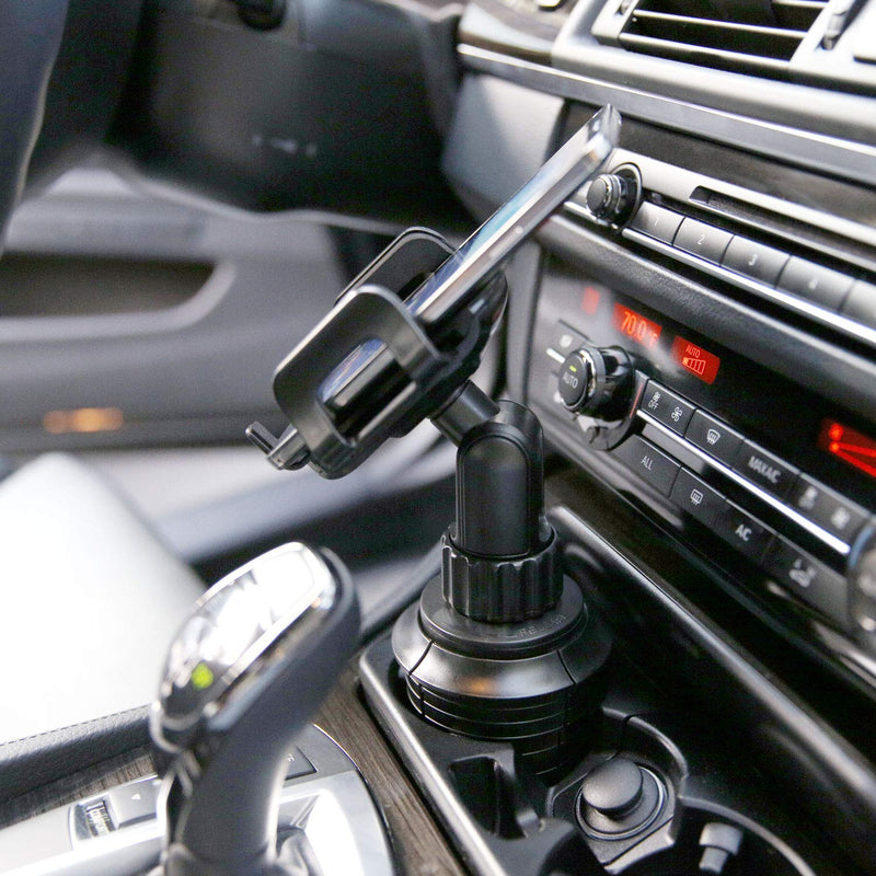 [Australia - AusPower] - Cellet Car Phone Mount Holder Car Cup Holder Phone Holder Mount, Adjustable Compatible with Apple iPhone 13 Pro Max 12 Pro Max Mini 11 SE XS XR X 8 Plus Samsung Note 20 10 Galaxy S21 S20 Moto Pixel Height - 6.5 in 