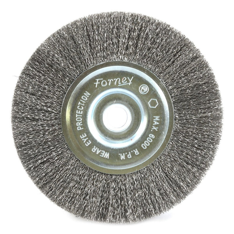 [Australia - AusPower] - Forney 72743 Wire Wheel Brush, Fine Crimped with 1/2-Inch and 5/8-Inch Arbor, 5-Inch-by-.008-Inch 