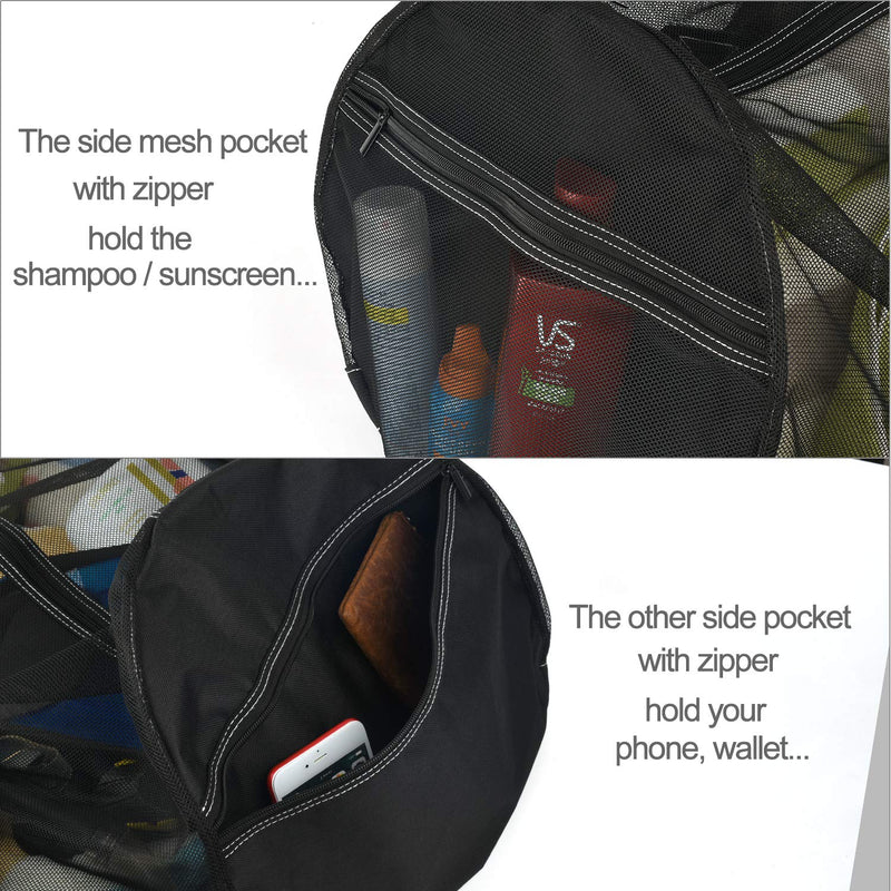 [Australia - AusPower] - XXL Mesh Dive Bag for Scuba or Snorkeling - Diving Snorkel Gear Bags - Extra Large Beach Bags and Totes with Zipper and Pockets - Oversized Beach Duffle Bag Ideal for Your Pool Trip 