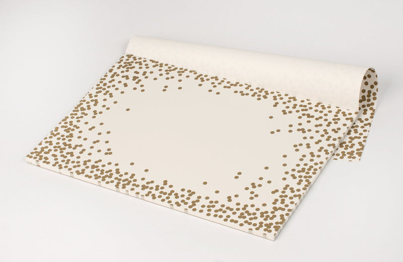 [Australia - AusPower] - Kitchen Papers Gold Confetti Disposable Paper Placemats for Table - 24 Sheets American Made 