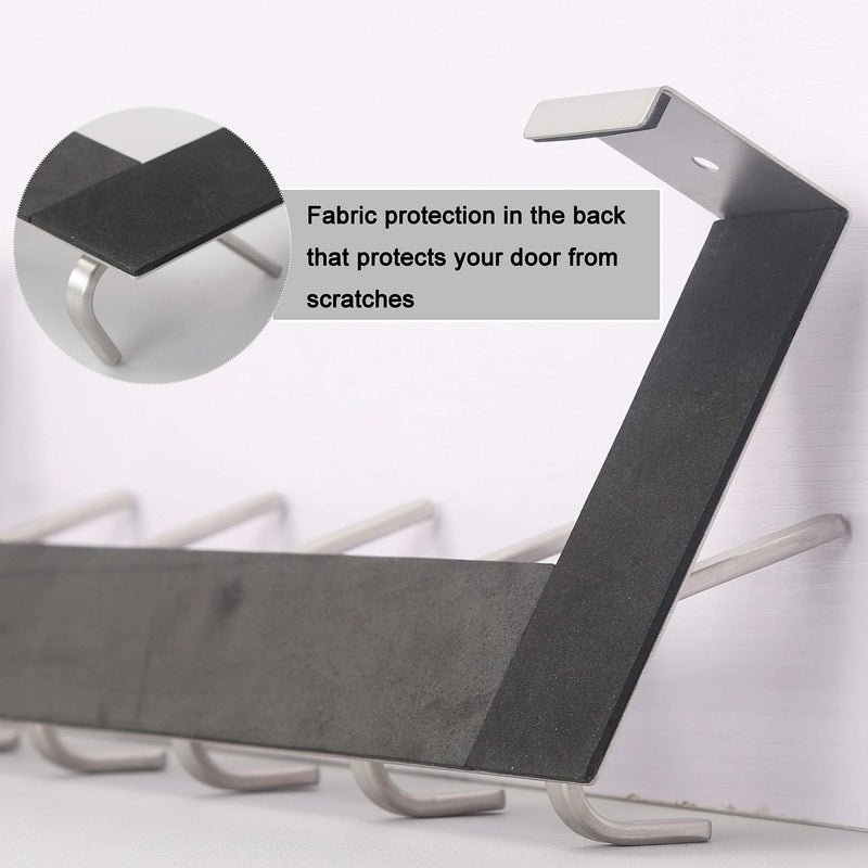 [Australia - AusPower] - WEBI Over The Door Hook,Over Door Towel Rack,Door Hanger,Door Coat Hanger,Over The Door Coat Rack,Door Hooks for Hanging Clothes,Towels,Behind Back of Bathroom,White White 1 Pack 