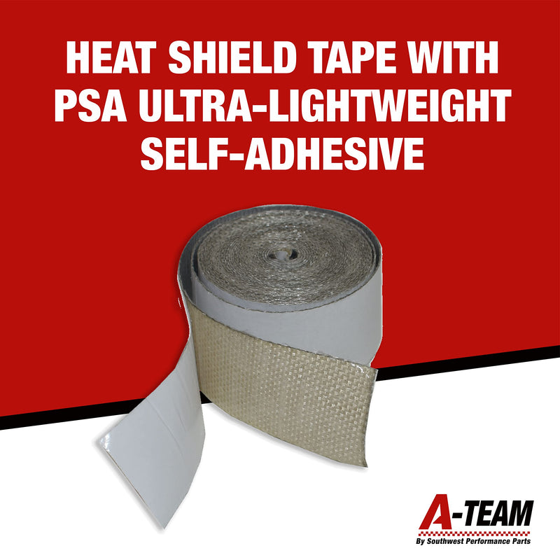[Australia - AusPower] - A-Team Performance - Heat Shield Tape - with PSA Ultra-Lightweight Self-Adhesive Heat Resistant Heat Reflective Thermal Tape 1.5" x 15' - Roll Adhesive Backed Heat Barrier 