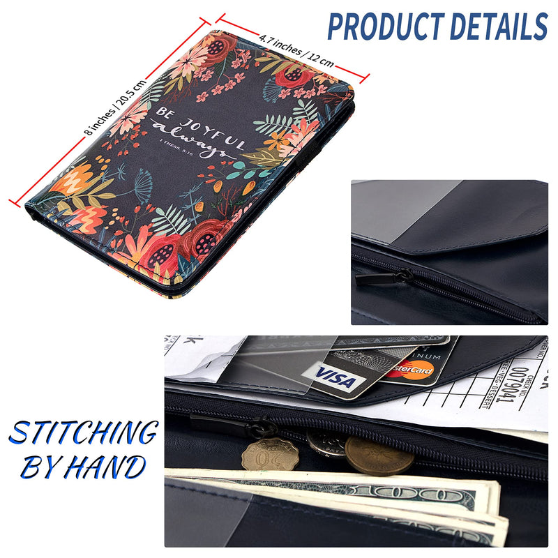 [Australia - AusPower] - 2 Pcs A Set, Server Book Organizer with Zipper Pocket, Aatacas PU Leather Restaurant Guest Check Presenters Card Holder for Waitress, Waiter, Bartender, A Pen As Bonus 2 Pcs #A 