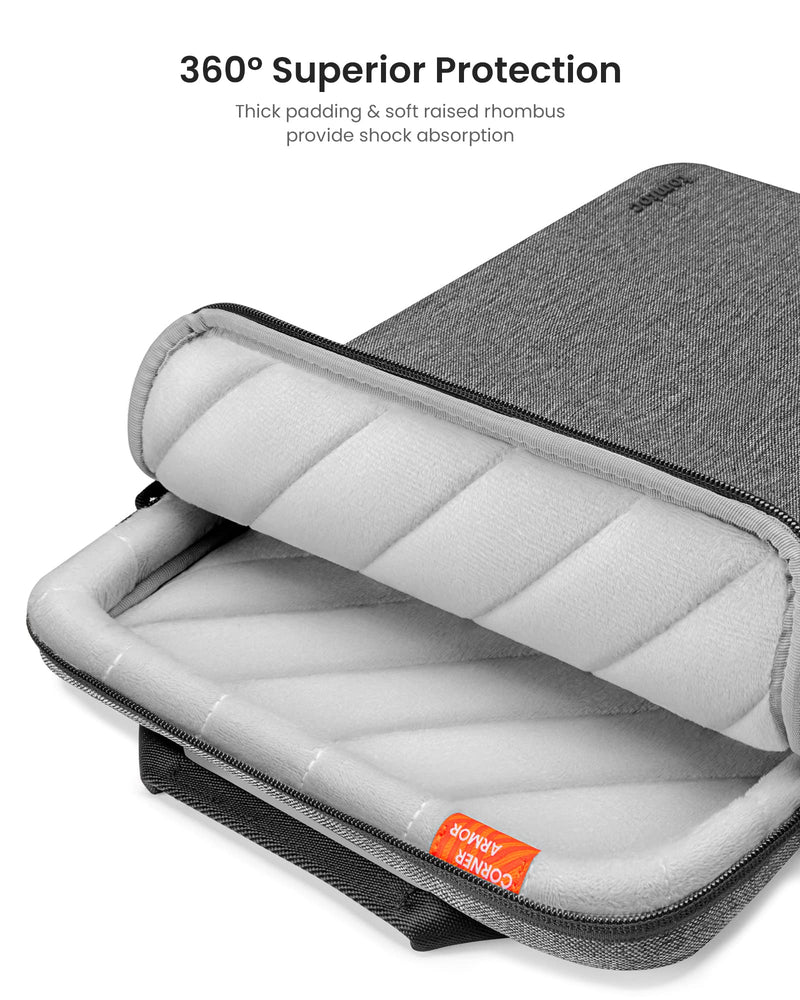 [Australia - AusPower] - tomtoc Tablet Shoulder Bag for 12.9-inch New iPad Pro M2&M1 2022-2018 with Magic Keyboard and Smart Keyboard Folio, Surface Pro 8/X/7+/7/6/5, Spill-Water Resistant Cordura Fabric Tablet Sleeve 