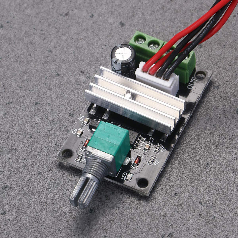 [Australia - AusPower] - LEDMOMO 1203BB 6V 12V 3A 80W DC Motor Speed Controller (PWM) Adjustable Motor Driver Switch 