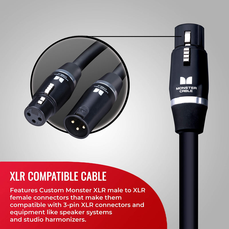 [Australia - AusPower] - Monster Prolink Studio Pro 2000 Microphone Cable: 5 ft. Cable, Gold Contact XLRs 5 ft. cable - gold contact XLRs 
