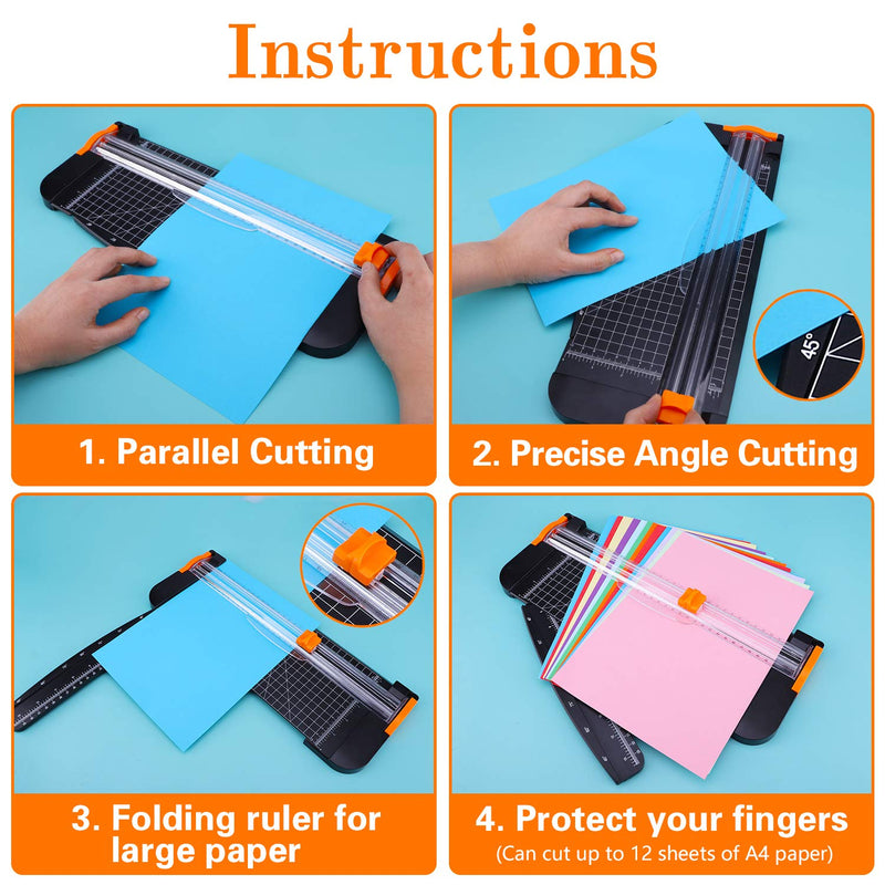 [Australia - AusPower] - Famomatk 23PCS Weeding Tools for Vinyl, Craft Weeding Tools Set with 12Inch Paper Cutter and Trimmer for Scrapbooking,Silhouettes,Cameos,Lettering,Cutting,Craft Paper, Labels and Cardstock 