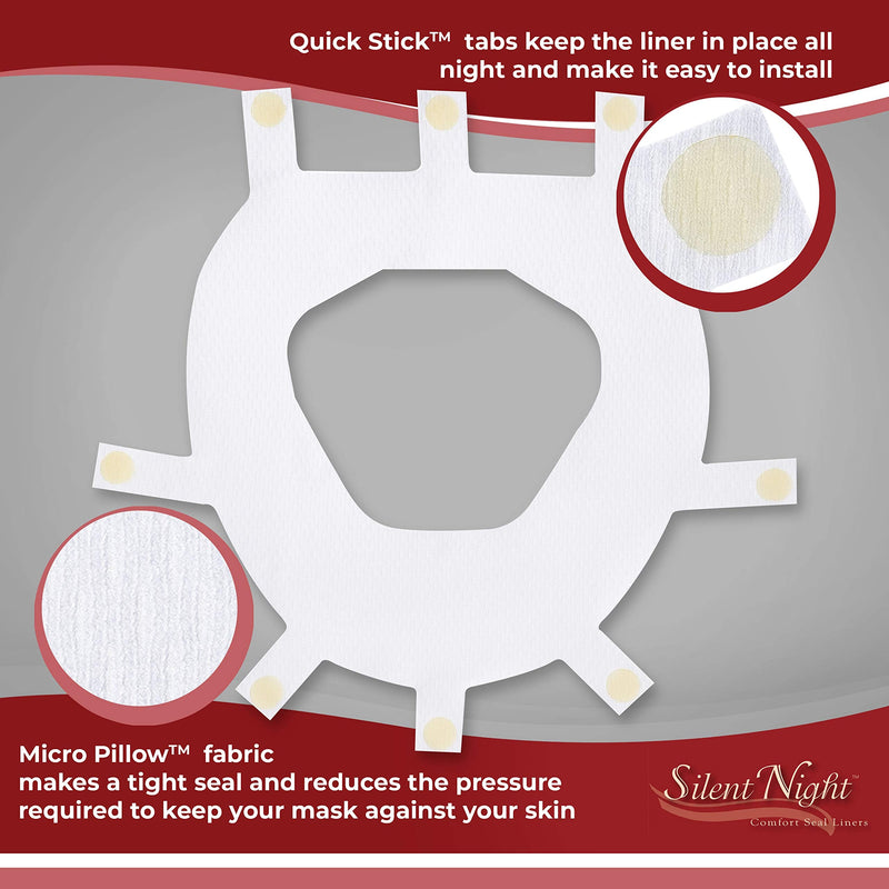 [Australia - AusPower] - Silent Night CPAP Mask Liners for FitLife Mask (Large/XL) 
