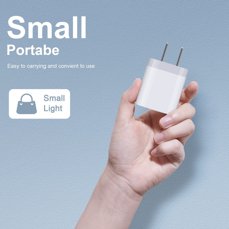[Australia - AusPower] - USB Wall Charger, Charging Cube, Sicodo 3Pack Dual Port Charging Block Plug in Cell Phone Charger Box Brick USB Power Adapter for iPhone 13 12 SE 11 X XR XS 8, Samsung Galaxy S21 S20 10,Google,LG,Moto 3Pack-White 