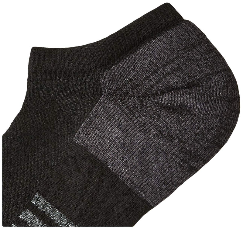 [Australia - AusPower] - Amazon Essentials Men's 6-Pack Performance Cotton Cushioned Athletic No-Show Socks 6-12 Black 