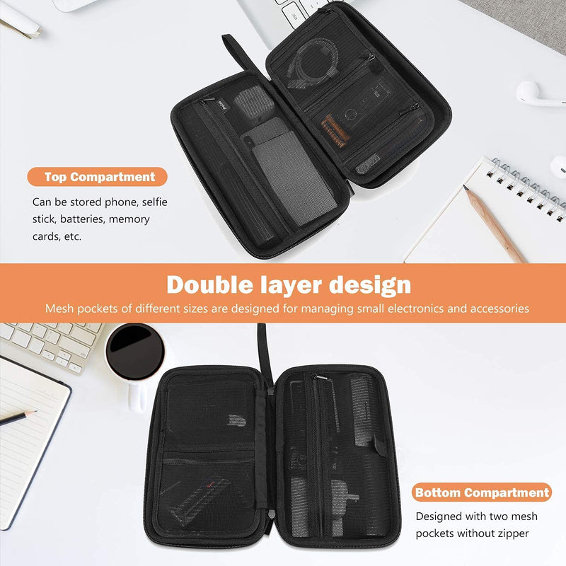 [Australia - AusPower] - ProCase Hard Drive Case 2.5 Inch Bundle with ProCase Hard Travel Tech Organizer Case Bag 