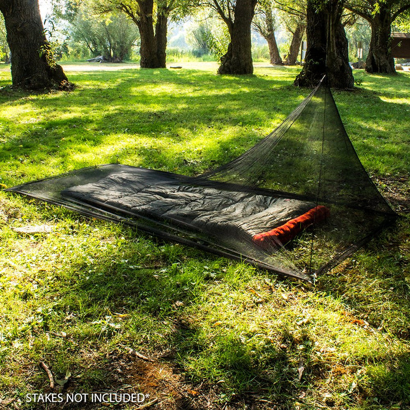 [Australia - AusPower] - MEKKAPRO Mosquito Camping Insect Net with Carry Bag, Compact and Lightweight, Fits Sleeping Bags, Bed, Tent (Single) 1 Count (Pack of 1) 