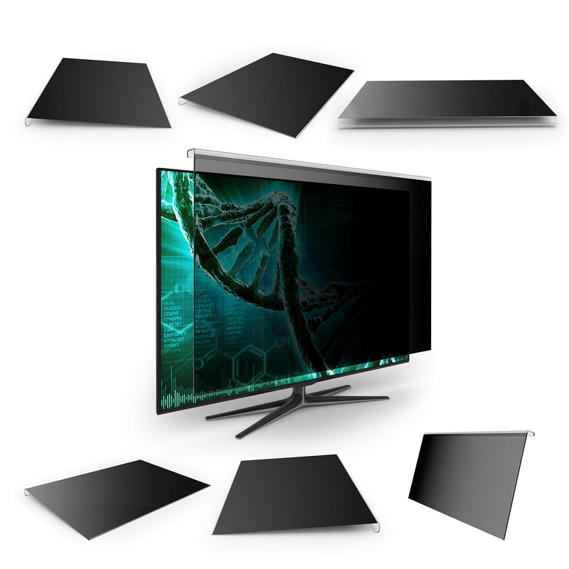 [Australia - AusPower] - EZ-Pro Screen Protector Privacy Screen Panel for 22 inches (Screen Measured Diagonally) Computer Monitor, Anti Blue Light and Easy Installation, Screen Panel Size 12.5" Height x19.4 Width 