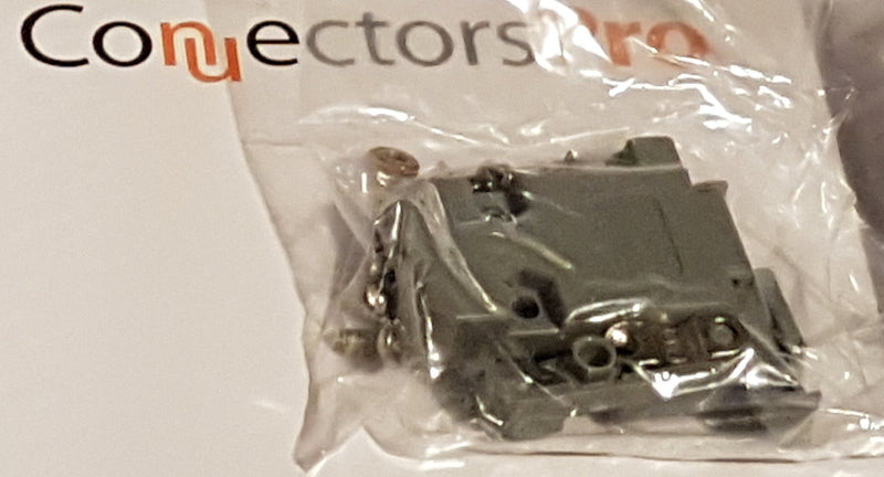 [Australia - AusPower] - Pc Accessories - Connectors Pro 10-Pack DB9 Gray Plastic Hood DB-9/HD15 Connectors Short Screws, 10 Packs 