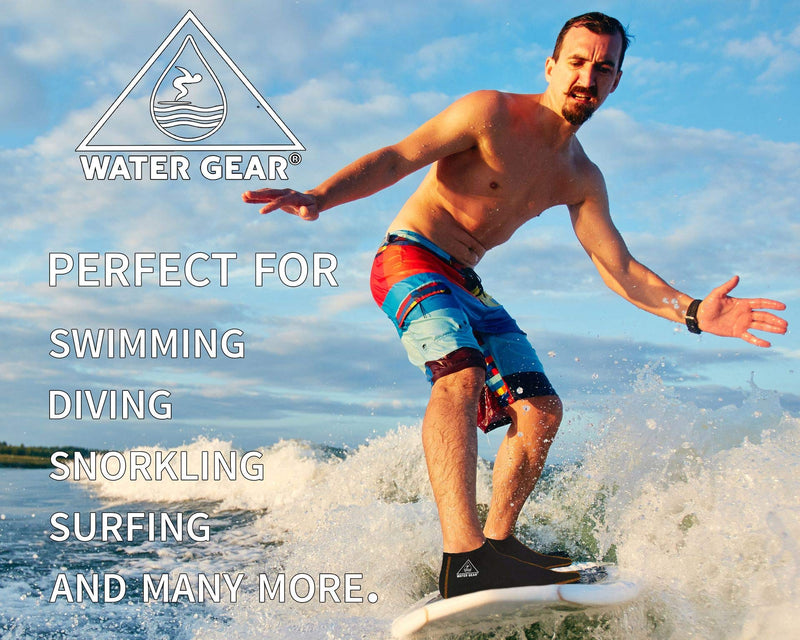 [Australia - AusPower] - Water Gear Fin Socks Large - Dive Socks Great for Scuba Diving and Snorkeling - for Men and Women - Keeps Your Feet Dry orange XX-SMALL MEN'S 1-3 