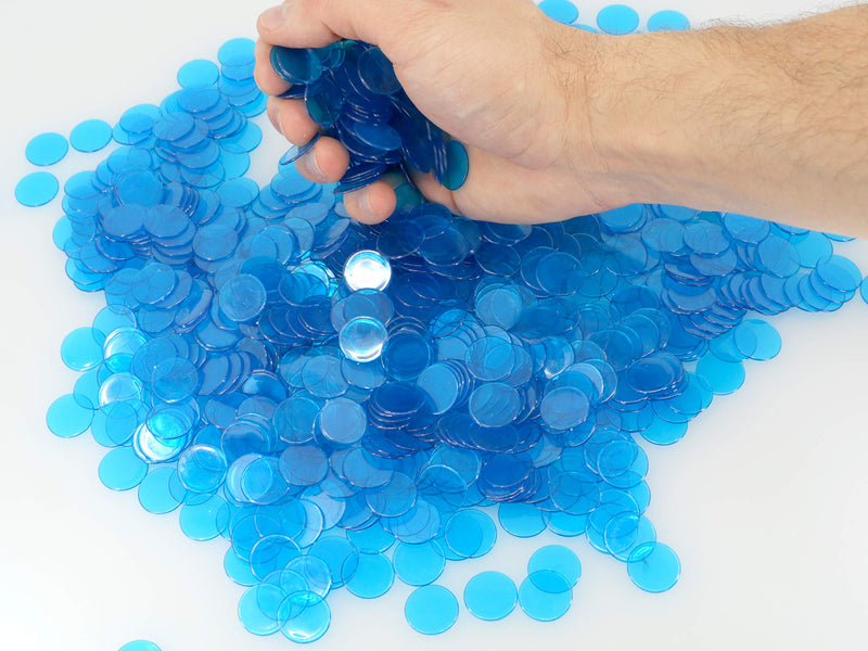 [Australia - AusPower] - Regal Games 3/4-Inch Transparent Bingo Chips, 500 Count Counting Chips, Ages 5 and Up 