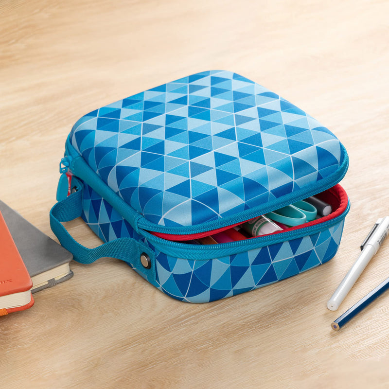 [Australia - AusPower] - ZIPIT Colorz Large Pencil Box, Holds Up to 110 Pens, Durable Storage Container for School and Office Supplies, Secure Zipper Closure (Blue) Jumbo Box Blue 