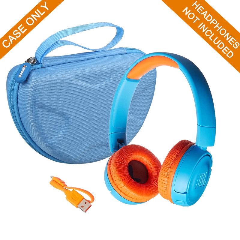 [Australia - AusPower] - Aproca Hard Travel Storage Carrying Protective Case for JBL JR 300BT - On-Ear Wireless Headphones Blue 