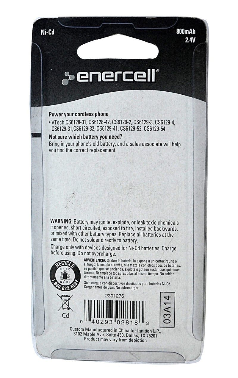 [Australia - AusPower] - Enercell 2.4V/800mAh Ni-Cd Battery for VTech BT175242 