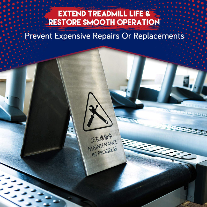 [Australia - AusPower] - Treadmill Belt Lubricant | 100% Silicone | USA Made | No Odor & No Propellants | Applicator Tube for Full Belt Width Lubrication at a Controlled Flow-So Easy 