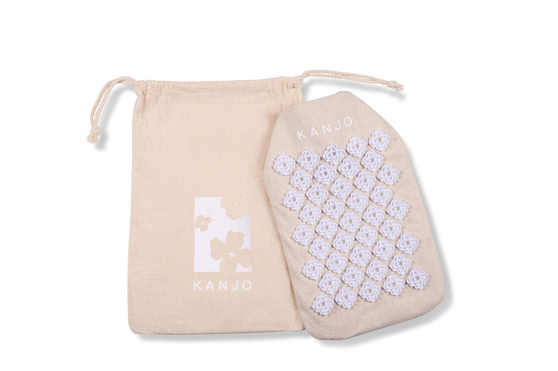 [Australia - AusPower] - Kanjo Heat Therapy Acupressure Pillow - Neck and Stomach Pillow - Relieve Neck and Stomach Pain - Includes Travel Bag 