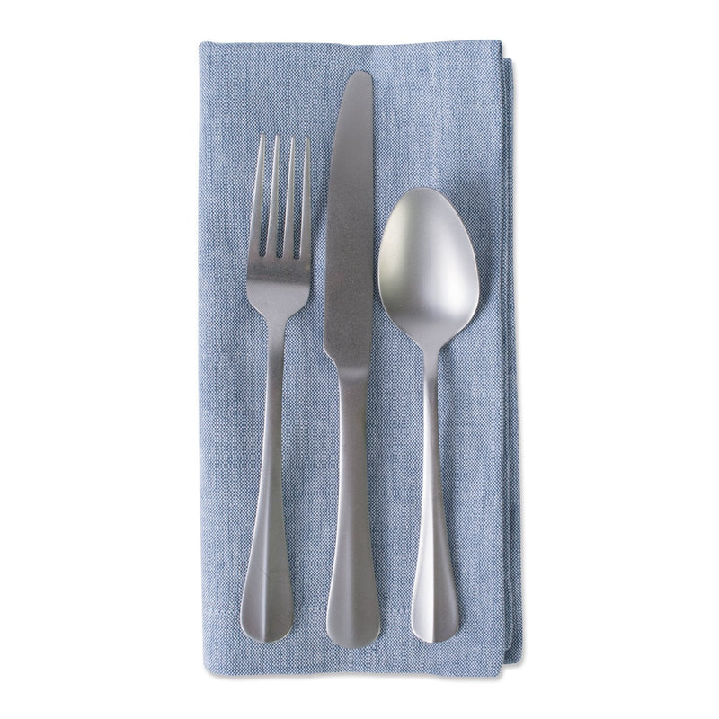 [Australia - AusPower] - DII Chambray Kitchen, Tabletop Collection, Blue, Napkin Set Square 