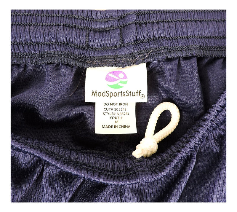 [Australia - AusPower] - MadSportsStuff Youth Basketball Shorts for Boys Girls Kids - with no Pockets Football Soccer Lacrosse Graphite Medium 