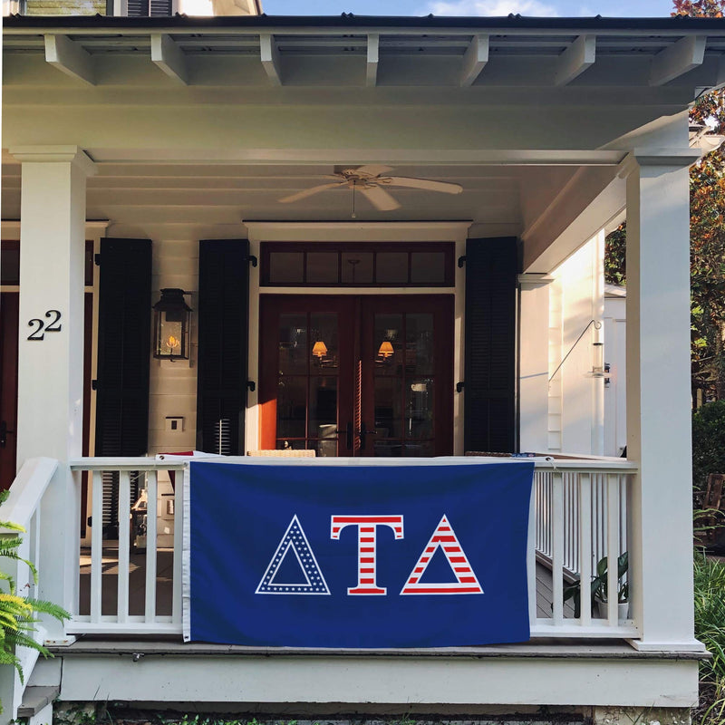 [Australia - AusPower] - Delta Tau Delta USA Letter Fraternity Flag Greek Banner Large 3 feet x 5 feet Sign Decor Delts (Flag - USA) 