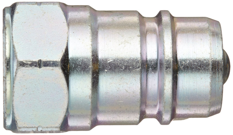 [Australia - AusPower] - Dixon Valve AG3F3 Steel Agricultural Push-Pull Ball Valve Hydraulic Fitting, Nipple, 3/8" Coupling x 3/8" - 18 NPTF Female Thread 
