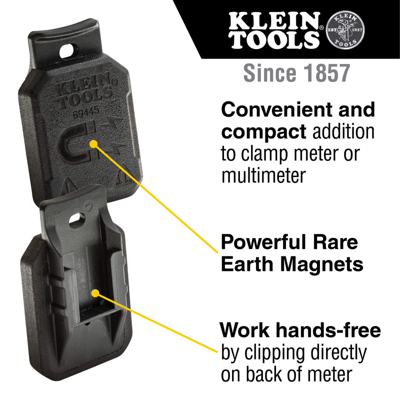 [Australia - AusPower] - Klein Tools 69445 Magnetic Hanger Without Strap for Klein Tools Clamp Meters and Multimeters with Powerful Rare Earth Magnets 