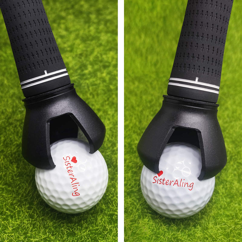[Australia - AusPower] - SisterAling 3-Prong Golf Ball Retriever Grabber Pick Up,Back Saver Claw Put On Putter Grip,Suction Cup Ball Grabber,Sucker for Golf Screws Tool (3 Pack) 